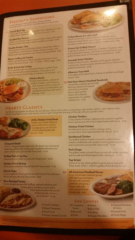 village inn springfield or|village inn menu with prices.
